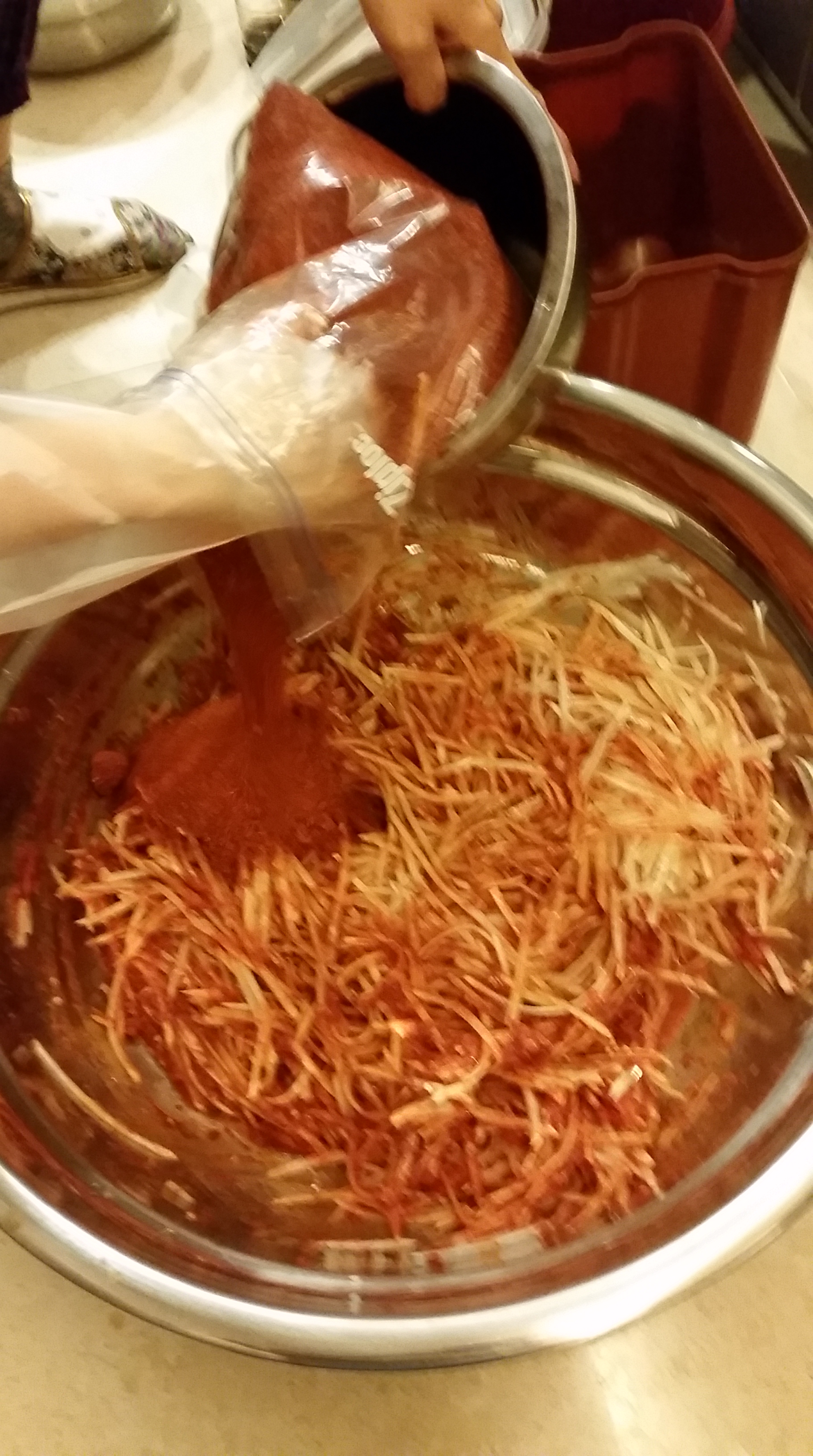 Kimchi maken 2